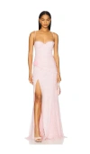 Majorelle Salma Gown In 浅粉红