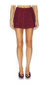 Majorelle Sandy Mini Skirt In Burgundy