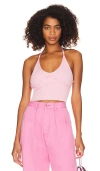 Majorelle Sanyia Halter Crop Top In Pink