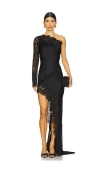 Majorelle Saskia Gown In Black