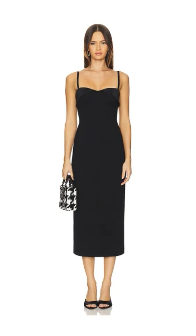 Majorelle Shea Midi Dress In Black