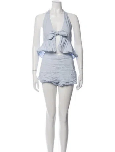 Pre-owned Majorelle Short Set In Blue