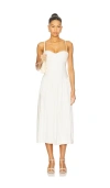 Majorelle Sky Midi Dress In White