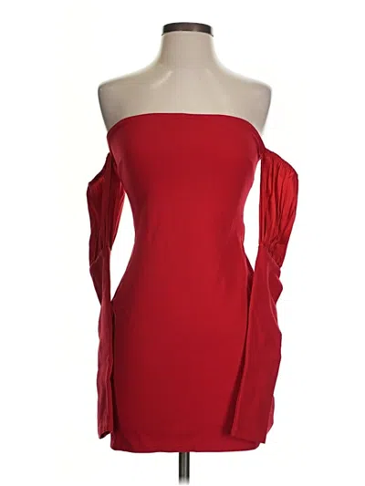 Pre-owned Majorelle Sleeveless Top Red Strapless Neckline Tops