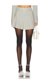 Majorelle Solveig Mini Skirt In 헤더 그레이