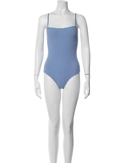 Pre-owned Majorelle Square Neckline Jumpsuit In Blue