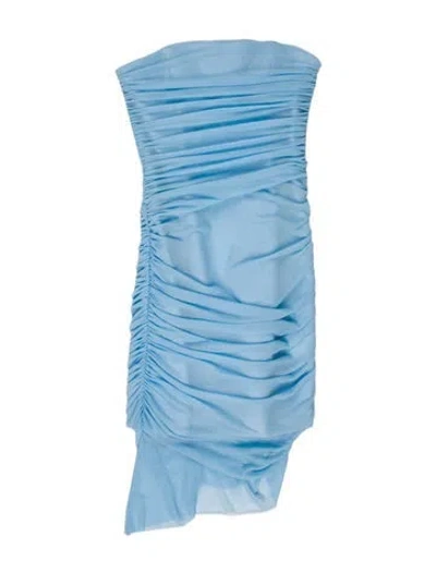 Pre-owned Majorelle Strapless Mini Dress W/ Tags In Blue