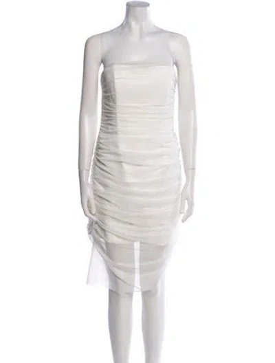 Pre-owned Majorelle Strapless Mini Dress W/ Tags In White