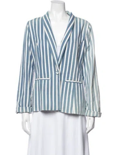 Pre-owned Majorelle Striped Blazer In Blue
