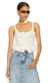 Majorelle Taissa Corset Top In Ivory
