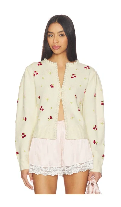 Majorelle Talia Cardigan In White