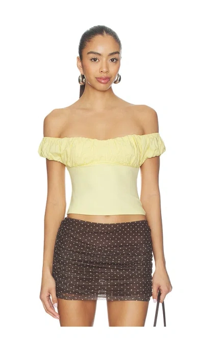 Majorelle Tatum Top In Yellow