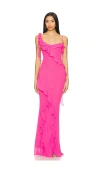 Majorelle Teagan Gown In Pink