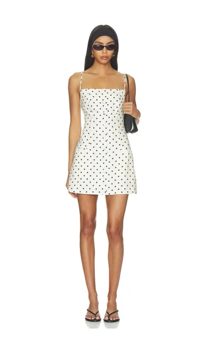 Majorelle Tori Linen Mini Dress In White