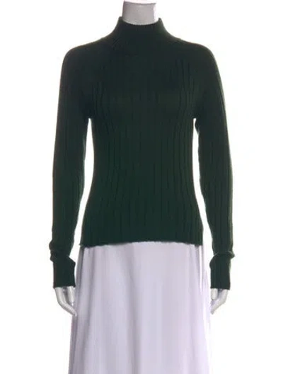 Pre-owned Majorelle Turtleneck Sweater In Green