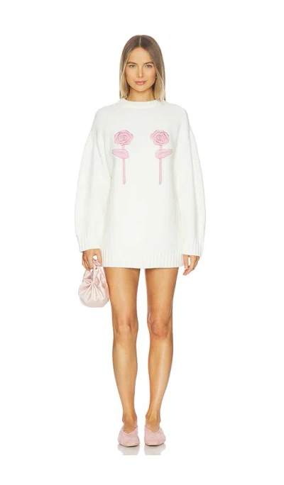 Majorelle Vienna Rosette Mini Dress In White