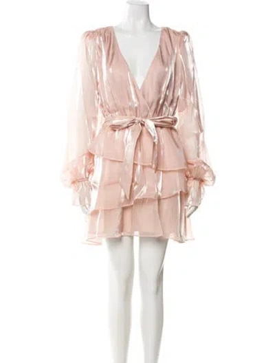 Pre-owned Majorelle V-neck Mini Dress