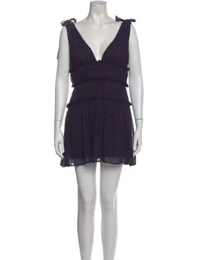Pre-owned Majorelle V-neck Mini Dress