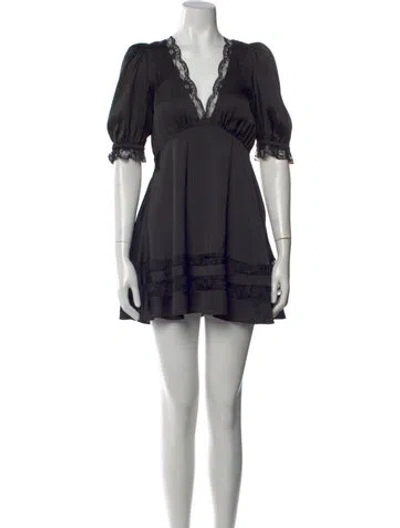 Pre-owned Majorelle V-neck Mini Dress In Multi