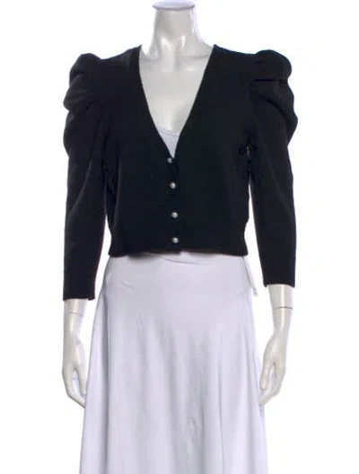 Pre-owned Majorelle V-neck Sweater In Black