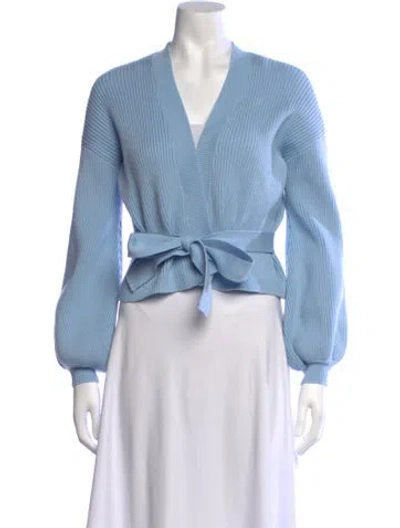 Pre-owned Majorelle V-neck Sweater In Blue