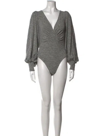 Pre-owned Majorelle V-neck Sweater In Grey