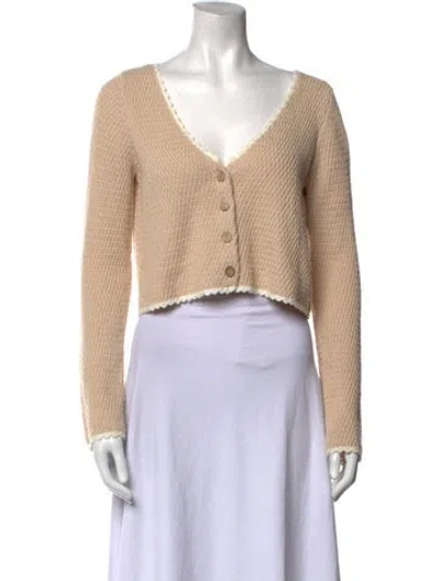 Pre-owned Majorelle V-neck Sweater In Neutral