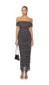 Majorelle X Yhasmina Ferrara Thea Maxi Dress In Black