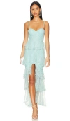 Majorelle Zelda Fitz Gown In Sky Blue