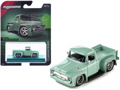 Majorette 1956 Ford F-100 Pickup Truck Light Green "collection" Series 1/64 Diecast Model Car By