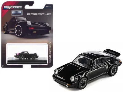 Majorette 1975 Porsche 930 Turbo Black "collection" Series 1/64 Diecast Model Car By
