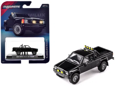 Majorette 1985 Toyota Hilux Sr5 Pickup Truck Black "collection" Series 1/64 Diecast Model Car By