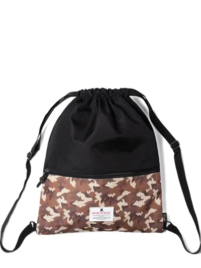Makavelic Camouflage-print Drawstring Backpack