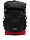 Makavelic Contrasting-detail Logo-patch Backpack In Black