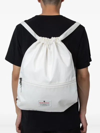 Makavelic Drawstring Backpack In White