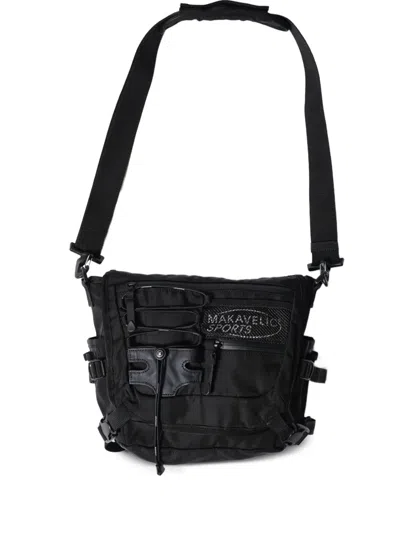 Makavelic Drawstring-fastening Shoulder Bag In Black