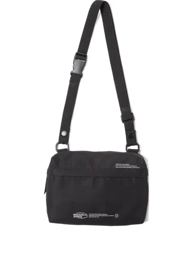 Makavelic Logo-print Messenger Bag In Black