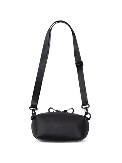 Makavelic Zip Shoulder Bag In Black