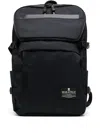 Makavelic Zip-up Logo-patch Backpack In Blue