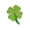 Make Heads Turn Gold / Green Magnet Lucky Clover In Multi