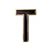 Make Heads Turn Women's Black Enamel Letter T Pin In Black