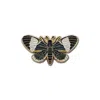 Make Heads Turn Women's Black Enamel Pin Night Moth