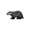Make Heads Turn Women's Black / Grey Enamel Pin Badger In Black