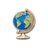 Make Heads Turn Women's Blue / Green / Gold Enamel Pin Globe In Multi