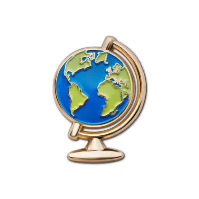 Make Heads Turn Women's Blue / Green / Gold Enamel Pin Globe In Multi