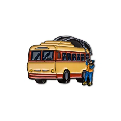 Make Heads Turn Women's Blue / Neutrals Enamel Pin Trolleybus Day