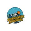 Make Heads Turn Women's Blue / White / Orange Enamel Pin Mountains Are Calling