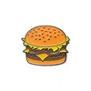 Make Heads Turn Women's Brown / Neutrals Enamel Pin Burger In Brown
