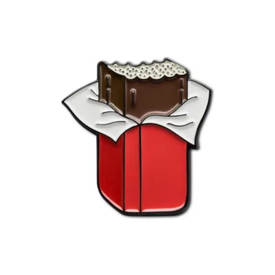 Make Heads Turn Women's Brown / Red Enamel Pin Sūrelis In Multi