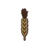 Make Heads Turn Women's Brown / Yellow Enamel Pin Verba In Multi